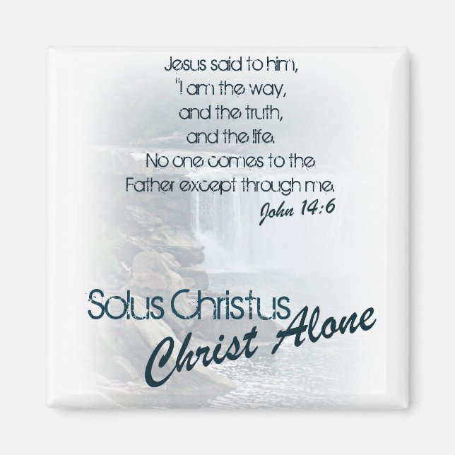 Solus Christus/ Christ Alone Magnet (Front)
