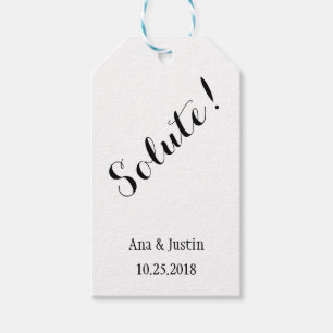 Solute Personalised Wedding Gift Tags