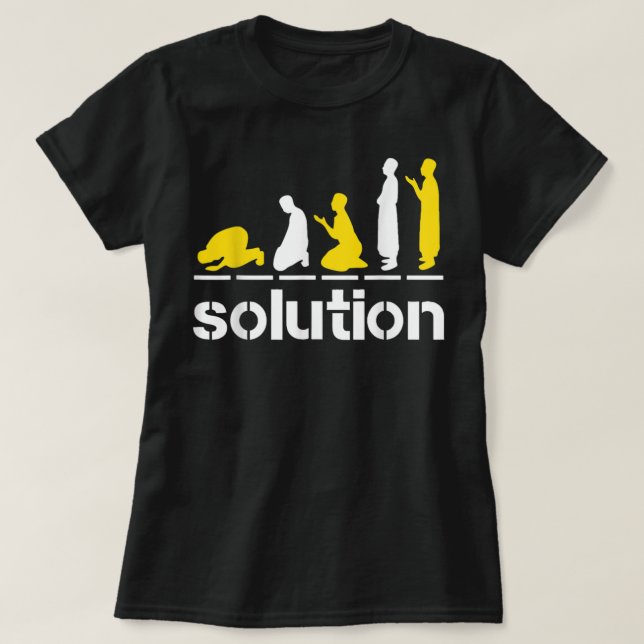 Solution Islamic Prayer Muslim Ramadan Salat Alham T-Shirt (Design Front)