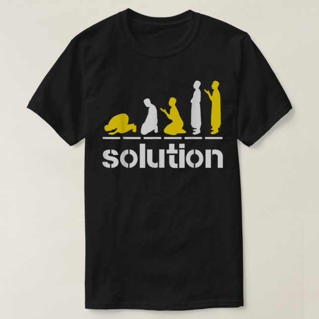 Solution Islamic Prayer Muslim Ramadan Salat Alham T-Shirt (Design Front)