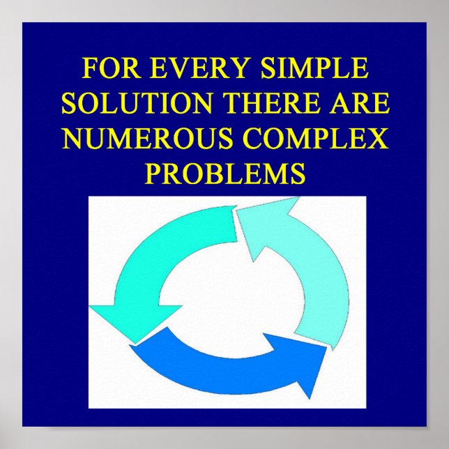 solutions and problems proverbs poster (Front)