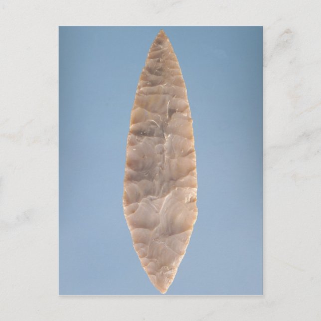 Solutrean 'laurel leaf' blade, found at Volgu, Postcard (Front)