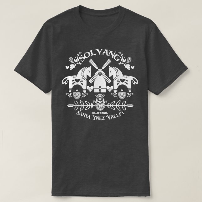 Solvang California Danish-style Santa Ynez Valley  T-Shirt (Design Front)