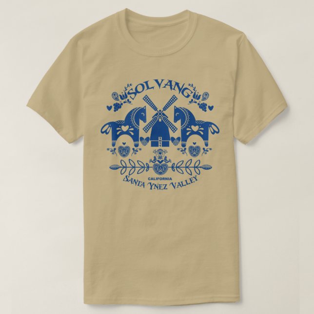 Solvang California Danish-Style Village Santa Ynez T-Shirt (Design Front)