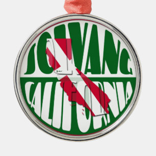 Solvang California Metal Tree Decoration