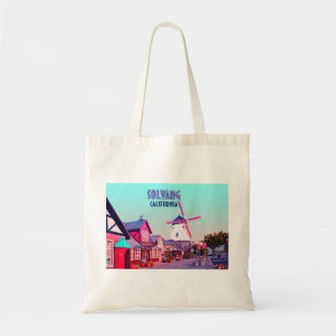 Solvang Danish Downtown California Vintage Tote Bag