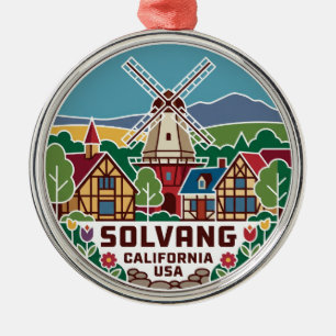 Solvang USA Metal Tree Decoration