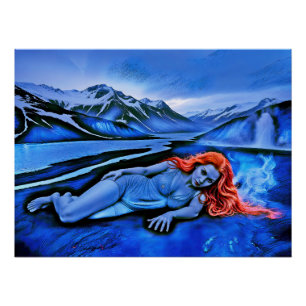 “Sólvátra”  - Flame Beneath Ice Poster