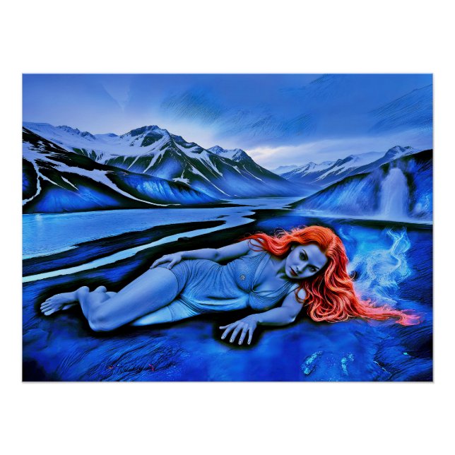 “Sólvátra”  - Flame Beneath Ice Poster (Front)