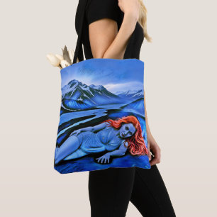 “Sólvátra” - Flame Beneath Ice Tote Bag