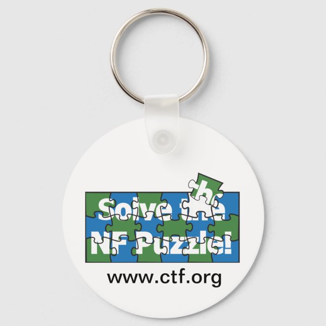 Solve The NF Puzzle Key Ring (Front)