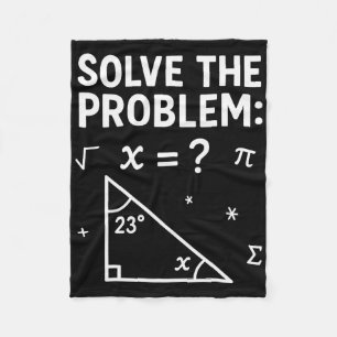 Solve The Problem Do The Math 67 Meme Funny Teache Fleece Blanket