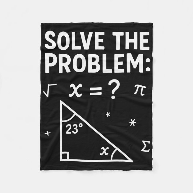Solve The Problem Do The Math 67 Meme Funny Teache Fleece Blanket (Front)