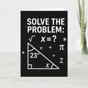 Solve The Problem Funny Math 67 Meme Teacher Stude Card