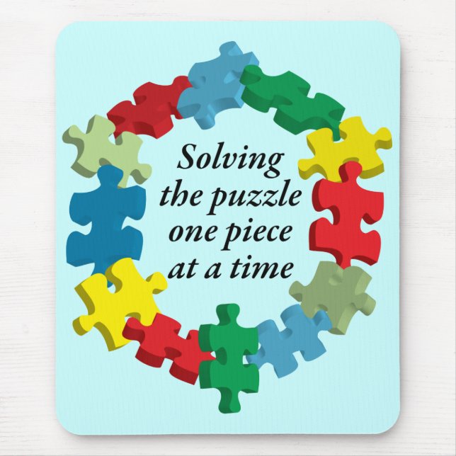 Solving the Puzzle... Blue Mousepad (Front)