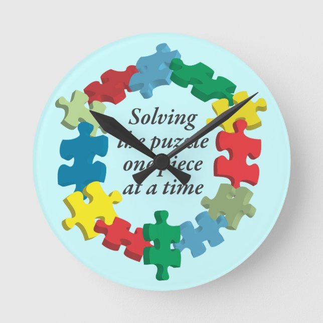 Solving the Puzzle...Blue Wall Clock (Front)