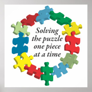 Solving the Puzzle...Poster Art White Poster