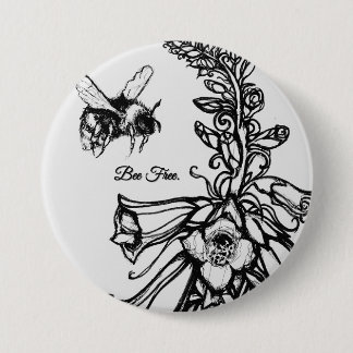 Solwhimsy For the Bees Collection 1 7.5 Cm Round Badge