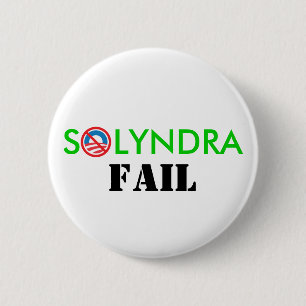 Solyndra FAIL 6 Cm Round Badge