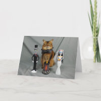 Somali Cat Day of the Dead Halloween Wedding