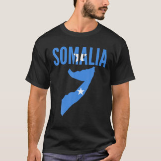 Somali Somalia Country Map Flag T Shirt