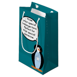 Somali Talking Ms. Penguin Personalised Small Gift Bag