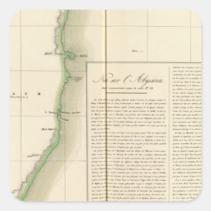 Somalia Africa 34 Square Sticker