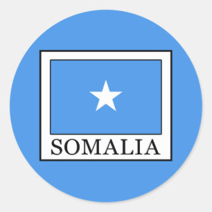 Somalia Classic Round Sticker