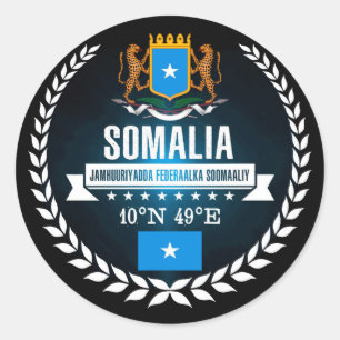 Somalia Classic Round Sticker