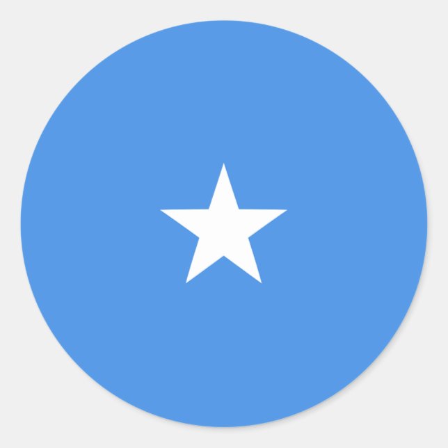 Somalia Fisheye Flag Sticker (Front)