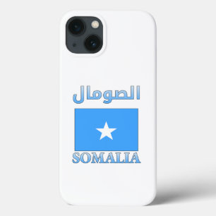 Somalia Flag الصومال Arabic & English WordArt iPhone 13 Case