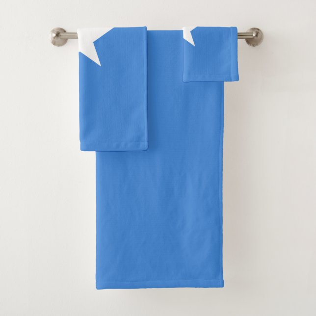 Somalia flag bath towel set (Insitu)