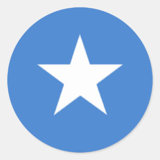 Somalia Flag Classic Round Sticker