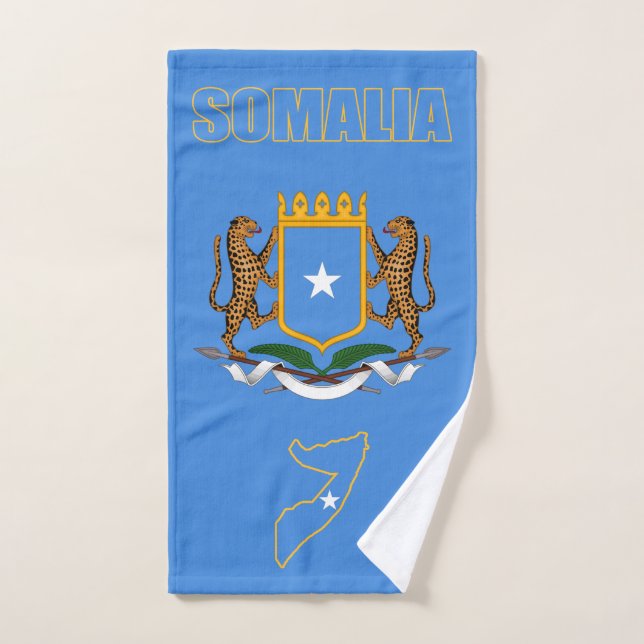 Somalia Flag Hand Towel (Hand Towel)