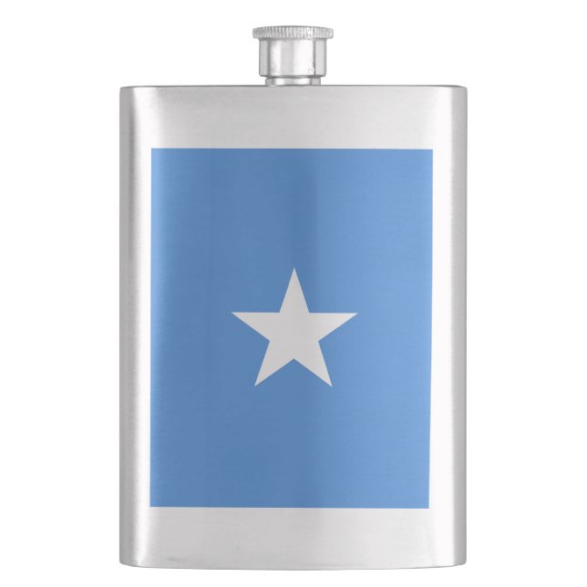 Somalia flag hip flask (Front)