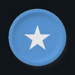 Somalia Flag Paper Plate<br><div class="desc">Patriotic flag of Somalia.</div>