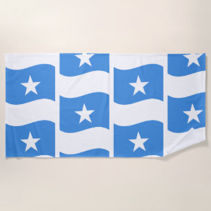 Somalia Flag Patriotic Coastal Beach Towel