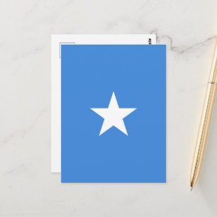 Somalia flag postcard
