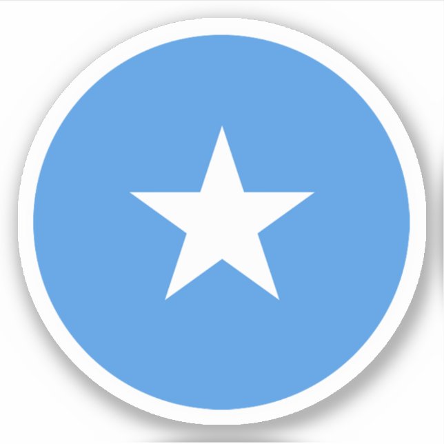 Somalia Flag Round Sticker (Front)