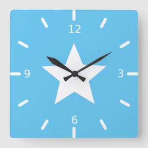 Somalia flag square wall clock
