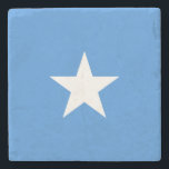 Somalia Flag Stone Coaster<br><div class="desc">Patriotic flag of Somalia.</div>