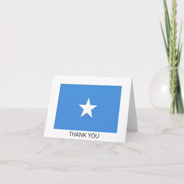 Somalia Flag Thank You Card (Front)