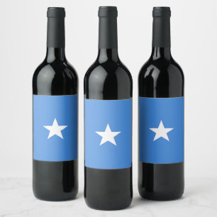 Somalia flag wine label