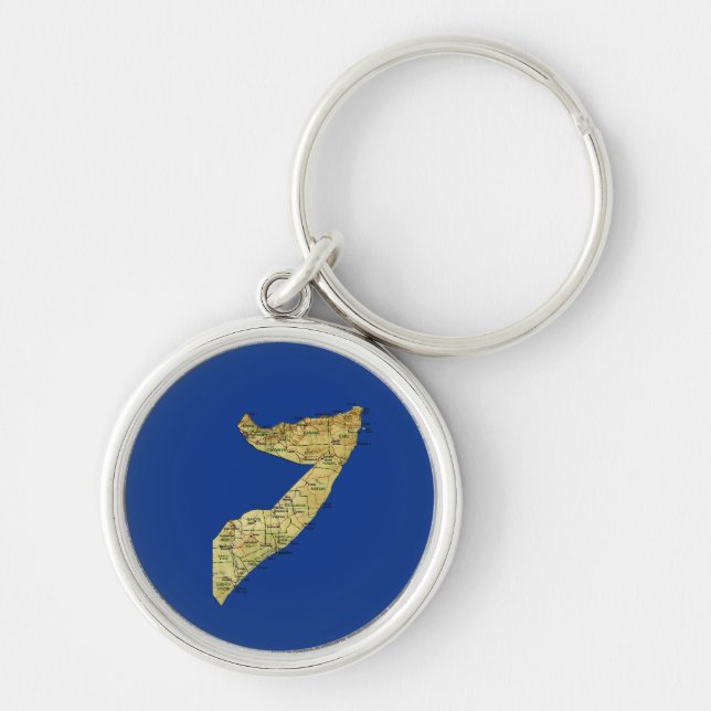 Somalia Map Keychain (Front)