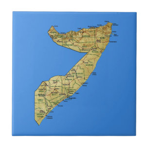 Somalia Map Tile
