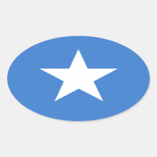 Somalia Oval Sticker