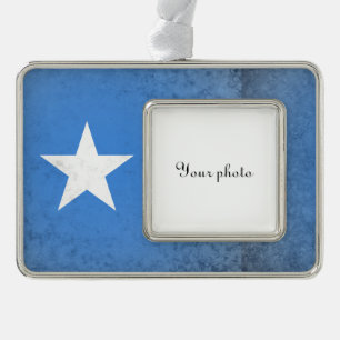 Somalia Silver Plated Framed Ornament