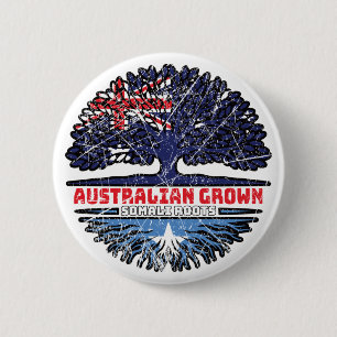 Somalia Somali Australian Australia Tree Roots 6 Cm Round Badge