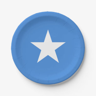 Somalia (Somalian) Flag Paper Plate