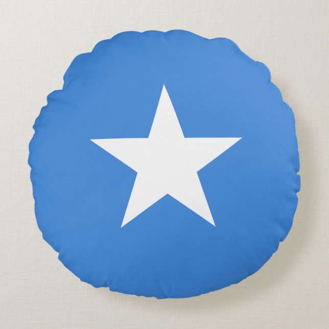 Somalia (Somalian) Flag Round Cushion (Front)